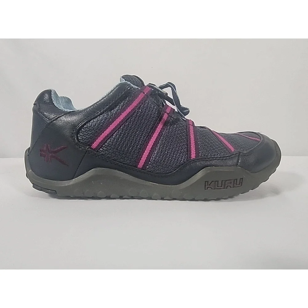 Kuru Chicane Hiking Trail Shoes‎ Navy Purple Leather Mesh Womens 8.5 200620E
